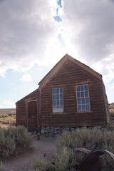 Wall Mural - View of the abandoned houses and buildings at the former gold mining Bodie, now. a ghost town