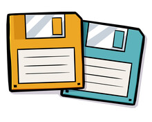 Two Floppy Disks 