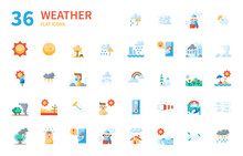 Weather Icons For Website, Application, Printing, Document, Poster Design, Etc.