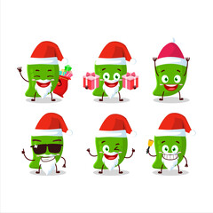 Sticker - Santa Claus emoticons with green mango cartoon character