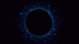 Fototapeta Kosmos - 3D rendering abstract round light background