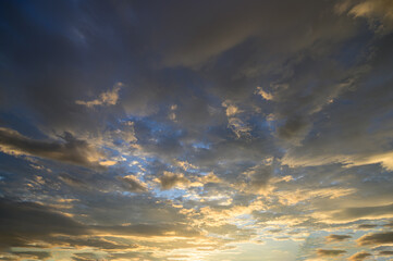 Wall Mural - sky and clouds in the evening
