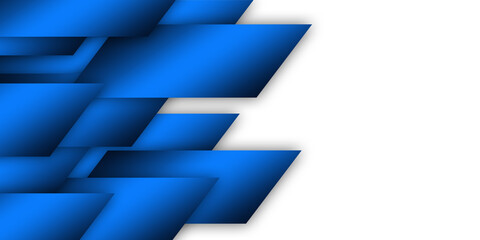 Poster - Abstract blue black speed geometric technology design modern futuristic background
