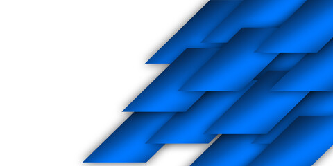 Poster - Abstract blue black speed geometric technology design modern futuristic background