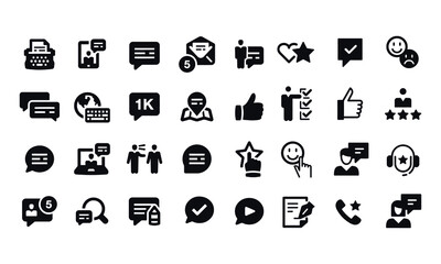 Testimonials and Feedback Icons