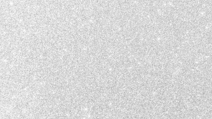Silver glitter background texture white sparkling shiny wrapping paper for Christmas holiday seasonal wallpaper decoration, greeting and wedding invitation card design element