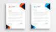 © starlineart - simple letterhead design set of two in geometric style