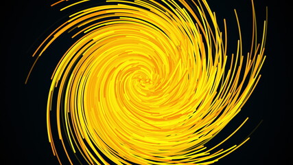 Poster - Gold abstract backdrop from large spots and smears. Computer generated 3d render.