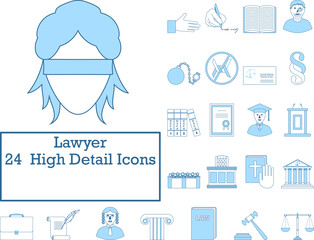 Wall Mural - Lawyer Icon Set