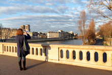 Louis Philippe Bridge In Paris City