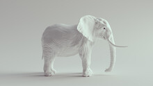 White Elephant Large 3d Illustration Render