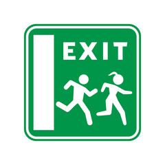 Sticker - Emergency exit door indication