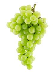 green grapes isolated on a white background