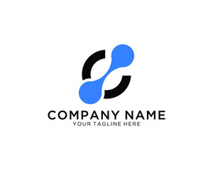 Aufkleber - The logo design of the letter C and combined with the image tecnology. and very suitable for your company and community logo. with a simple, modern design. Vector EPS 10.