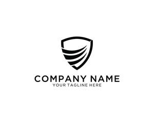 Aufkleber - Security agency sign icon. Shield protection symbol logo design template