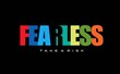 © sector9 - fearless typography graphic design, for t shirt prints, vector illustration