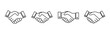 © AAVAA - Handshake icon vector. business handshake. contact agreement