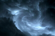 Dark Sky During Thunderstorm Or Dark Clouds Background