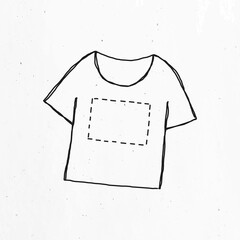 Wall Mural - T-shirt with simple design