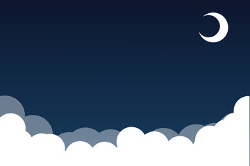 Wall Mural - moon and clouds