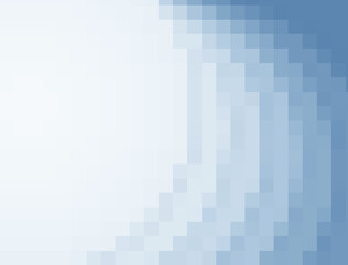 Wall Mural - abstract blue christmas winter pixel background frame texture with empty space for text.