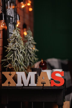 XMAS letters - Christmas writing with gift boxes