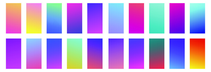 Poster - modern vector template for cover, poster, brochure, mobile app. abstract color gradient background