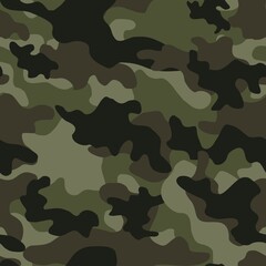 Canvas Print - army camouflage vector
 pattern