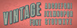© Mike - Vintage style 3D font with hatched lines and shadows. A unique design font with a detailed letterpress texture taken from high resolution scans