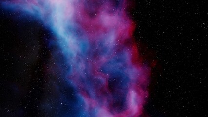 nebula gas cloud in deep outer space, science fiction illustrarion, colorful space background with s