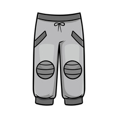 Cartoon vector illustration for kids, Sport pants