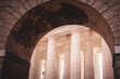 Säulen auf dem Petersplatz im Vatikanstadt, Rom - Iialien