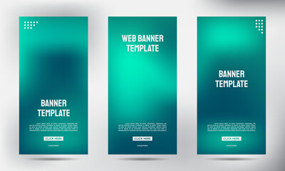 set of blurred roll up business brochure flyer banner design vertical template vector, cover presentation background, modern publication x-banner and flag-banner, Roll up banner stand template design