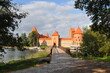 Zamek w Trokach na Litwie, zbudowany na wyspie 