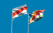 Flags of New Belarus and Seychelles.
