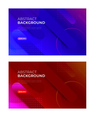 Poster - Realistic Abstract 3D Poster with Fluid Shapes on Colorful Background . Isolated Vector Elements