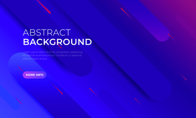 Poster - Realistic Abstract 3D Poster with Fluid Shapes on Colorful Background . Isolated Vector Elements