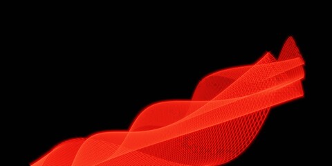Poster - Abstract 3d mesh wave background. Futuristic technology style. Elegant background for business presentations.