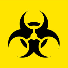 Vector illustration of the biohazard symbol