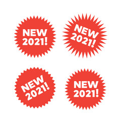 Wall Mural - new stamp set. new sale icon. new red labels.