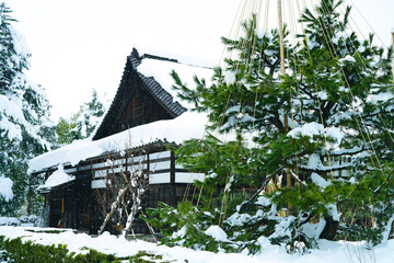 Canvas Print - Snow day in Kanazawa, 2021.