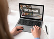 © Prostock-studio - Cropped of woman using laptop, having webinar