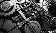© Photocreo Bednarek - Gears and cogs mechanism. Industrial machine, engine