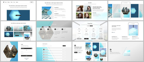 Wall Mural - presentation design vector templates, multipurpose template for presentation slide, flyer, brochure 