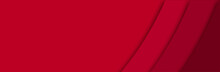 Abstract Red Layers Banner Background