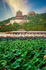 Canvas Print -  Beihai Park Beijing China 