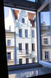 View from the window on tenement houses in Wrocław