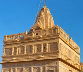 Wall Mural - Exterior of ancient Amar Sagar Jain Temple near Jaisalmer, Rajasthan, India. 12th century