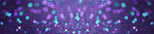 Abstract Colorful Green And Purple Bokeh On Dark Background.