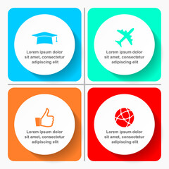 Leinwandbilder - Infographic vector template for presentation, chart, diagram, graph, business concept with 4 options